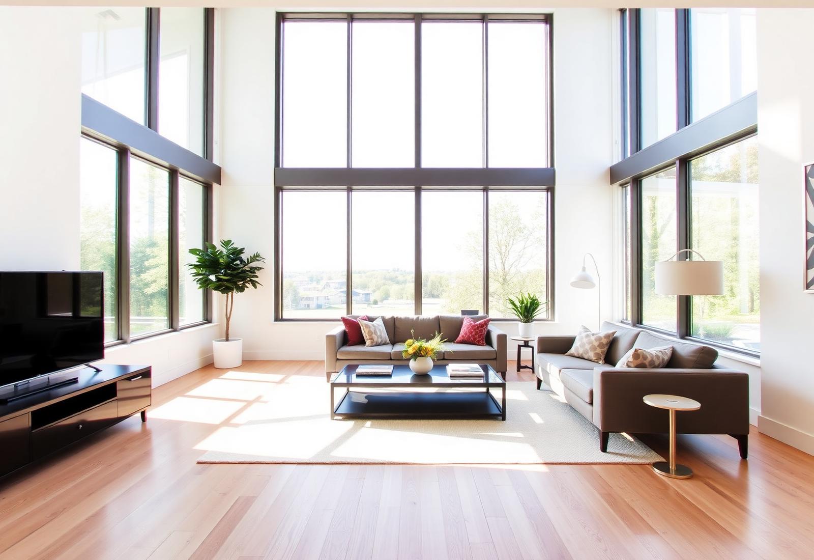 Bright modern living room